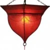 Henna - Leder Deckenlampe / Deckenleuchte - Mali Rot - 34x41x41 Cm 1 Henna - Leder Deckenlampe / Deckenleuchte - Mali Rot - 34x41x41 Cm -Laden Für Heimbeleuchtung xtanmalirot
