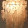 Deckenlampe / Deckenleuchte, Muschelleuchte Aus Hunderten Capiz, Perlmutt Plättchen - Modell Sakawa 60 Cm - Weiß -Laden Für Heimbeleuchtung xtanofficep4132727