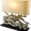 Tischlampe / Tischleuchte, Handgefertigtes Unikat Aus Naturmaterial, Holz, Baumwolle - Modell Marimbula - 46x50x16 Cm -Laden Für Heimbeleuchtung xtant 76 17lampen 22