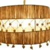 Deckenlampe / Deckenleuchte, In Bali Handgefertigt Aus Juteschnur - Modell Linea - 30x45x45 Cm -Laden Für Heimbeleuchtung xtantisy 18 lampen bali 05 20 2