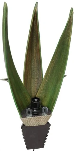 Palmenblatt Wandlampe / Wandleuchte, In Bali Handgefertigt Aus Naturmaterial, Palmholz - Modell Formentera Grün - 60x27x20 Cm -Laden Für Heimbeleuchtung xtantisy 18 lampen bali neu 7