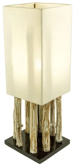 Tischleuchte / Tischlampe Kowari, In Bali Handgemachtes Unikat Aus Naturmaterial ,Treibholz, Baumwolle - Modell Kowari - 52x17x17 Cm -Laden Für Heimbeleuchtung xtantisy6 14299b