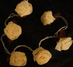 Blüten LED Lichterkette 20 Stk. Rose - Weiß -Laden Für Heimbeleuchtung xtaus11 14dsc04658