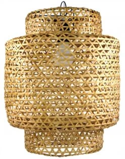 Deckenlampe / Deckenleuchte, In Bali Handgemacht Aus Naturmaterial, Bambus - Modell Royan - 44x36x36 Cm -Laden Für Heimbeleuchtung xtaus43 artlampdsc06207