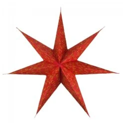 Faltbarer Advents Leucht Papierstern, Weihnachtsstern 60 Cm - Ikarus Rot -Laden Für Heimbeleuchtung xtaus5 15bp7 ikarus rot c