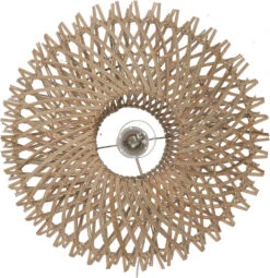 Wandlampe / Wandleuchte, In Bali Handgefertigt Aus Naturmaterial, Rattan - Modell Makana - 45x45x18 Cm -Laden Für Heimbeleuchtung xtaus52641 t 11 21 lampe 2 23 28
