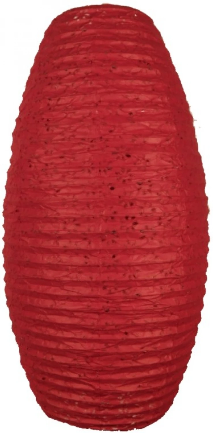 Ovaler Lokta Papierlampenschirm, Hängelampe Coronada - Rot - 60x30x30 Cm 4 Ovaler Lokta Papierlampenschirm, Hängelampe Coronada - Rot - 60x30x30 Cm – Bild 2
