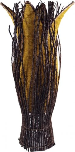 Tischlampe / Tischleuchte `Flores`, In Bali Handgemacht Aus Naturmaterial - Gelb - 70x20x20 Cm 5 Tischlampe / Tischleuchte `Flores`, In Bali Handgemacht Aus Naturmaterial - Gelb - 70x20x20 Cm -Laden Für Heimbeleuchtung xtauslampena05 05 20103