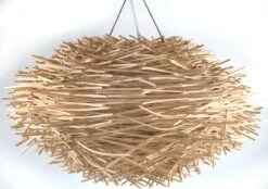 Deckenlampe / Deckenleuchte, In Bali Handgemacht Aus Naturmaterial, Rattan - Modell Famagusta - 27x50x50 Cm Ø50 Cm -Laden Für Heimbeleuchtung xtausofficep5226123