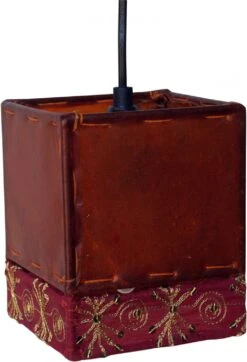 Leder - Saree Deckenleuchte / Pendelleuchte Kaschmir - 16x12x12 Cm -Laden Für Heimbeleuchtung xtausp5262782