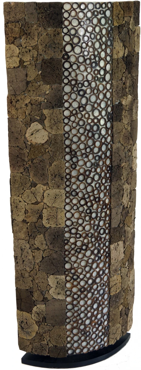 Stehlampe / Stehleuchte, In Bali Handgemacht Aus Naturmaterial, Lavastein, Bambus - Lava Bamboo 150 Cm 4 Stehlampe / Stehleuchte, In Bali Handgemacht Aus Naturmaterial, Lavastein, Bambus - Lava Bamboo 150 Cm – Bild 2