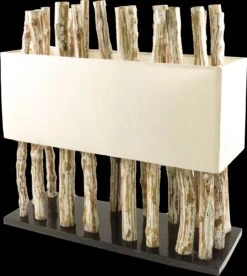 Tischleuchte / Tischlampe, In Bali Handgemachtes Unikat Aus Naturmaterial,Treibholz, Baumwolle - Modell Tabanan - 54x52x18 Cm -Laden Für Heimbeleuchtung xtaustisy6 14313b