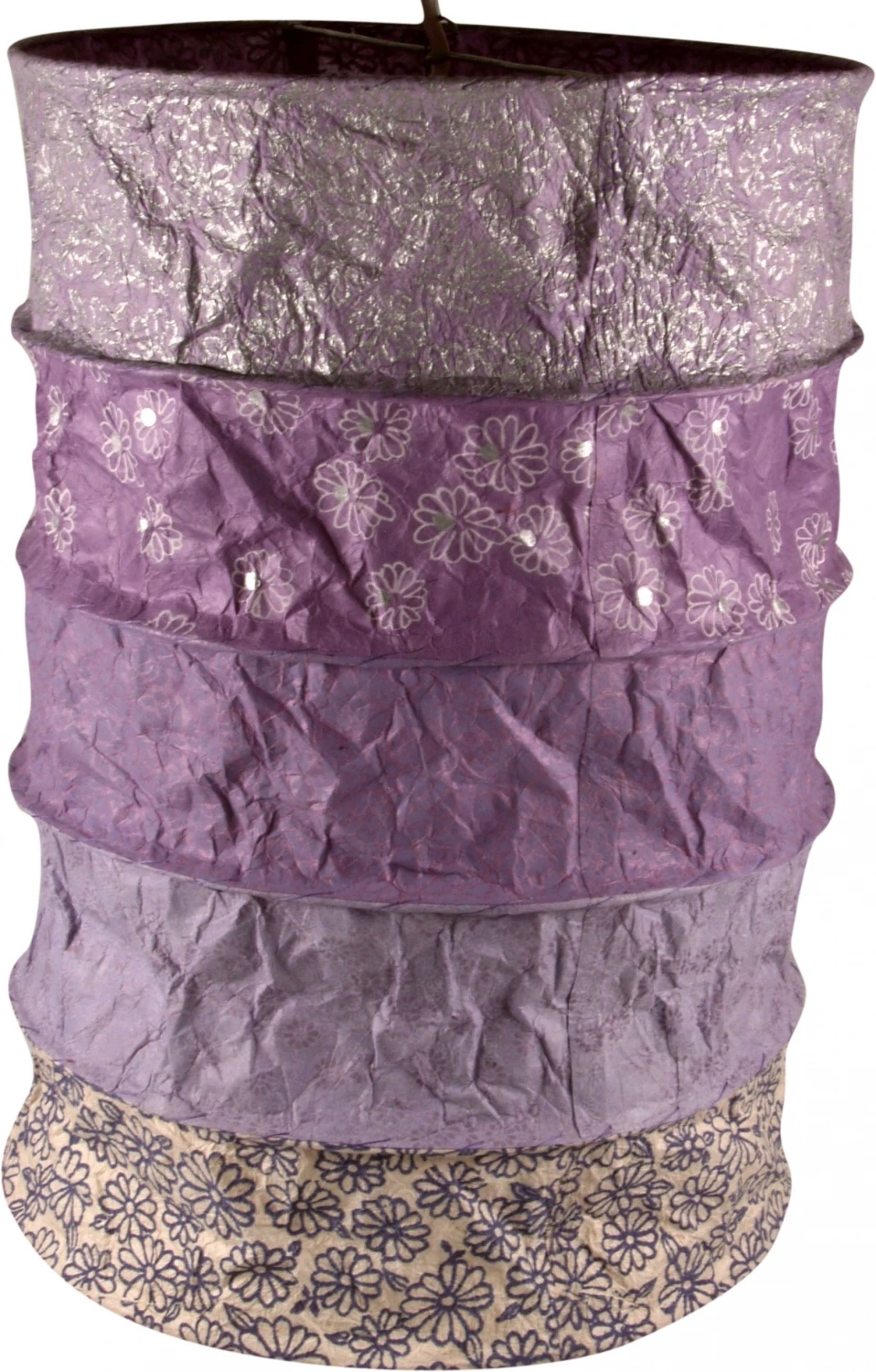 Runde Boho Papier Hängelampe, Lokta Papierlampenschirm Everest, Handgeschöpftes Papier - Violett - 40x28x28 Cm 4 Runde Boho Papier Hängelampe, Lokta Papierlampenschirm Everest, Handgeschöpftes Papier - Violett - 40x28x28 Cm – Bild 2